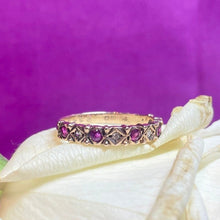 9ct Yellow Gold Ruby and Diamond Ring