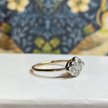 18ct Yellow Gold Diamond Cluster Ring