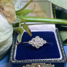 18ct Yellow Gold Diamond Cluster Ring
