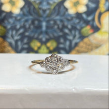18ct Yellow Gold Diamond Cluster Ring
