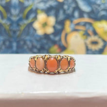 9ct Yellow Gold Coral Ring