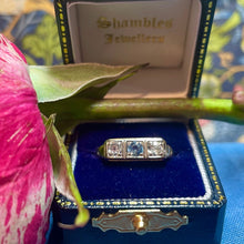 18ct Yellow Gold Aquamarine and Diamond Ring