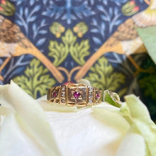 15ct Yellow Gold Ruby and Diamond Ring