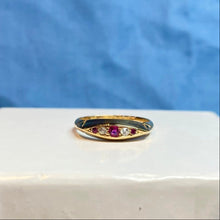 18ct Yellow Gold Ruby and Diamond Ring