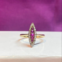 18ct Yellow Gold Ruby and Diamond Ring