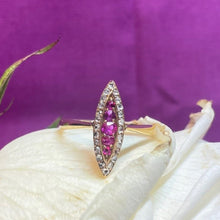 18ct Yellow Gold Ruby and Diamond Ring