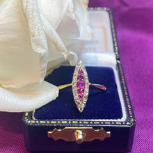 18ct Yellow Gold Ruby and Diamond Ring
