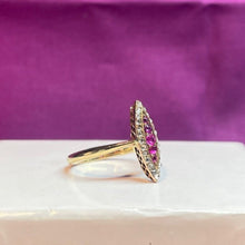 18ct Yellow Gold Ruby and Diamond Ring