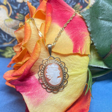 9ct Yellow Gold Cameo Pendant Necklace