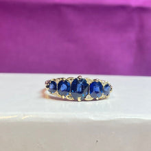 18ct Yellow Gold Sapphire and Diamond Ring