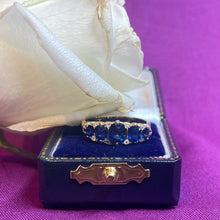 18ct Yellow Gold Sapphire and Diamond Ring