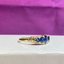 18ct Yellow Gold Sapphire and Diamond Ring