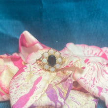 14ct Yellow Gold Sapphire and Opal Cluster Ring