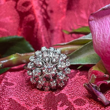 14ct White Gold Diamond Cluster Ring