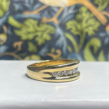 18ct Yellow Gold Channel Set Diamond Band