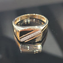 9ct Diamond Signet Ring