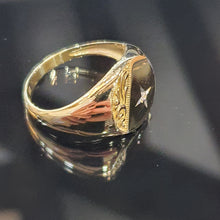 9ct Diamond Signet Ring