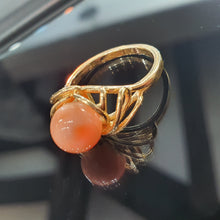 14ct Yellow Gold Coral Ring