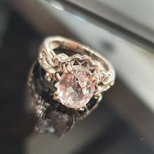 White Gold Morganite Ring