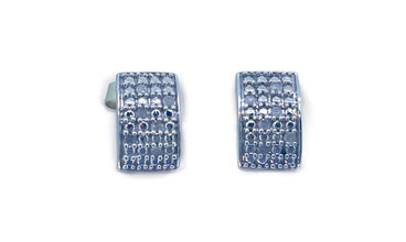 9ct White Gold Diamond Studs