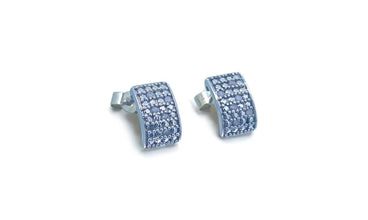 9ct White Gold Diamond Studs