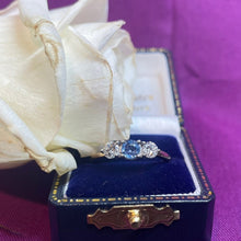 9ct Yellow Gold Sapphire and Diamond Ring