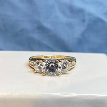 14ct Yellow Gold CZ Ring