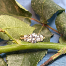 14ct Yellow Gold CZ Ring
