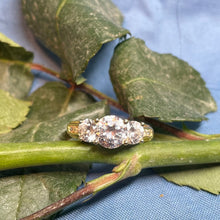 14ct Yellow Gold CZ Ring