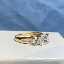 14ct Yellow Gold CZ Ring