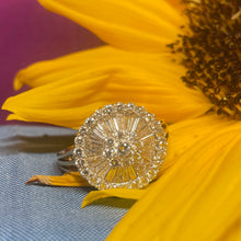 14ct Yellow Gold Diamond Cluster Ring
