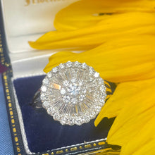 14ct Yellow Gold Diamond Cluster Ring