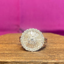 14ct Yellow Gold Diamond Cluster Ring