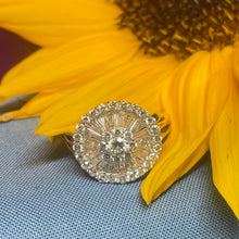 14ct Yellow Gold Diamond Cluster Ring