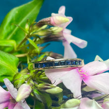 9ct Yellow Gold Sapphire Band