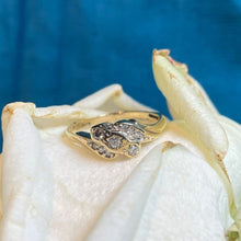 9ct Yellow Gold Diamond Twist Ring