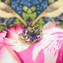 14ct Yellow Gold Tanzanite and Diamond Ring