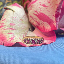 9ct Yellow Gold Ruby and Diamond Ring