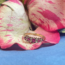 9ct Yellow Gold Ruby and Diamond Ring