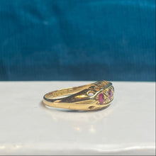 18ct Yellow Gold Diamond and Ruby Ring