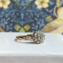 9ct Yellow Gold Diamond Cluster Ring
