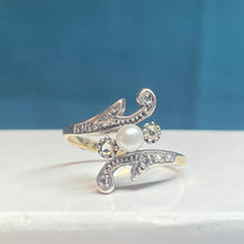 18ct White Gold Pearl and Diamond Ring