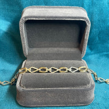 9ct Yellow and White Gold Link Bracelet