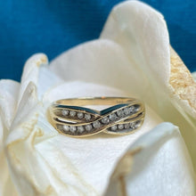 9ct Yellow Gold Diamond Twist Band