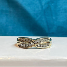 9ct Yellow Gold Diamond Twist Band