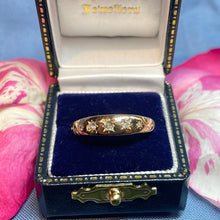 18ct Yellow Gold Star-Set Diamond Band