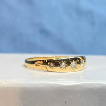 18ct Yellow Gold Star-Set Diamond Band