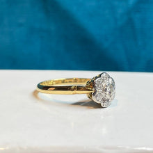 18ct Yellow Gold Diamond Cluster Ring