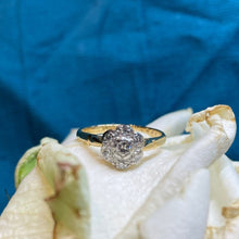 18ct Yellow Gold Diamond Cluster Ring