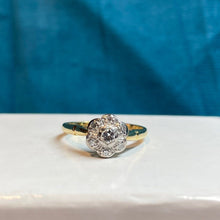 18ct Yellow Gold Diamond Cluster Ring